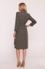 Stylove S415 sukienka szmizjerka khaki tył